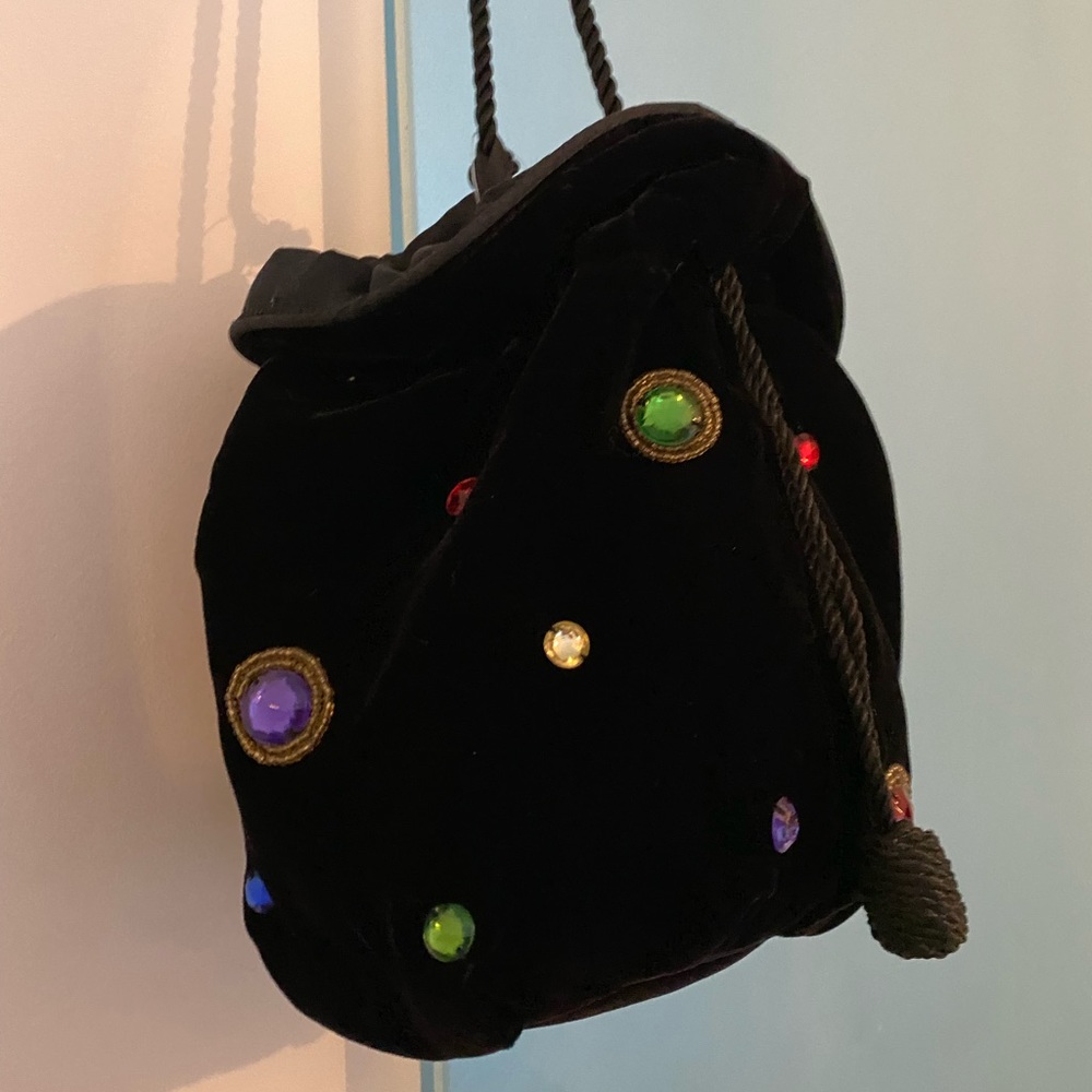 Black gemstone bag vintage